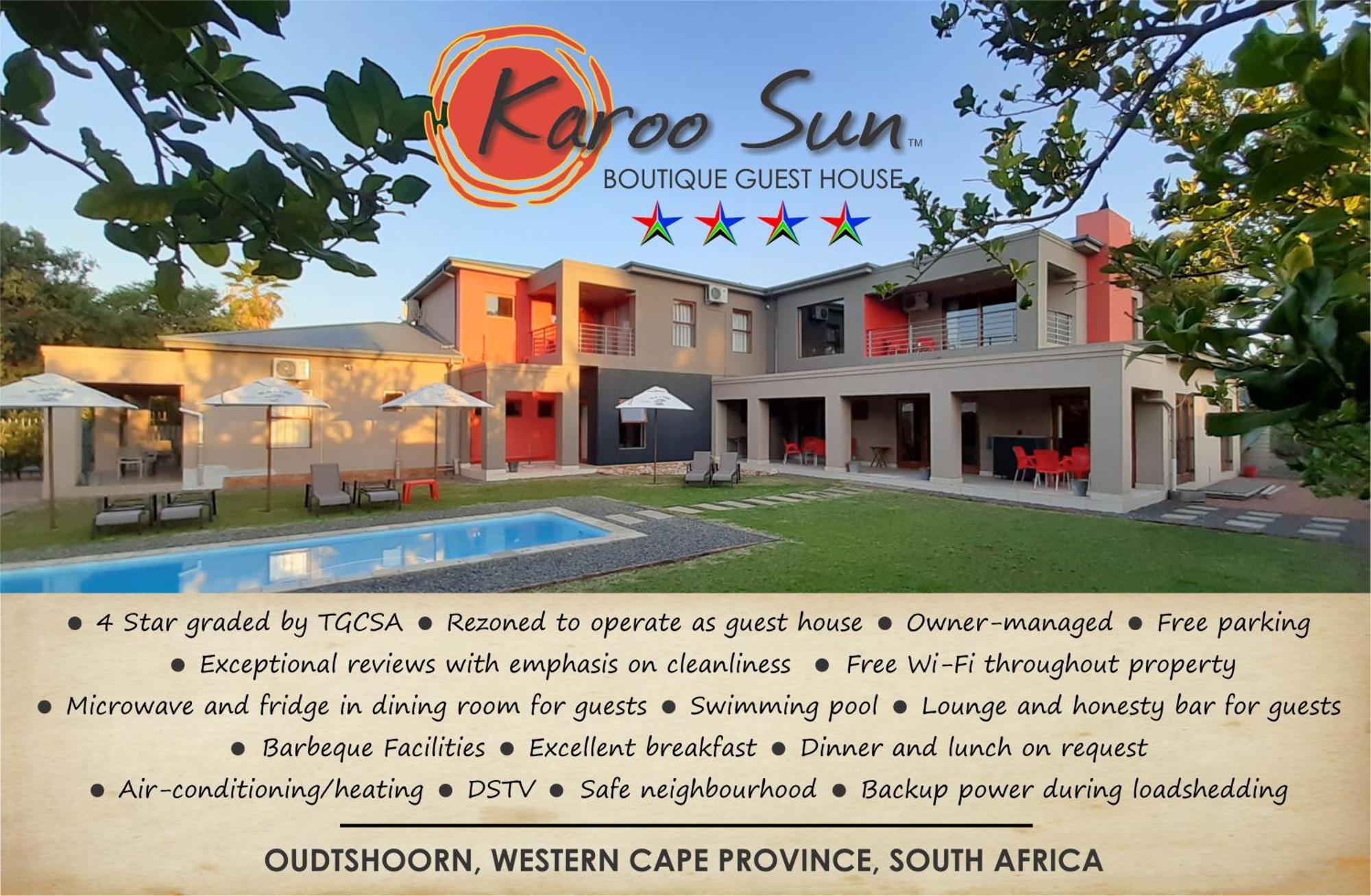 Karoo Sun Boutique Guest House Oudtshoorn Esterno foto